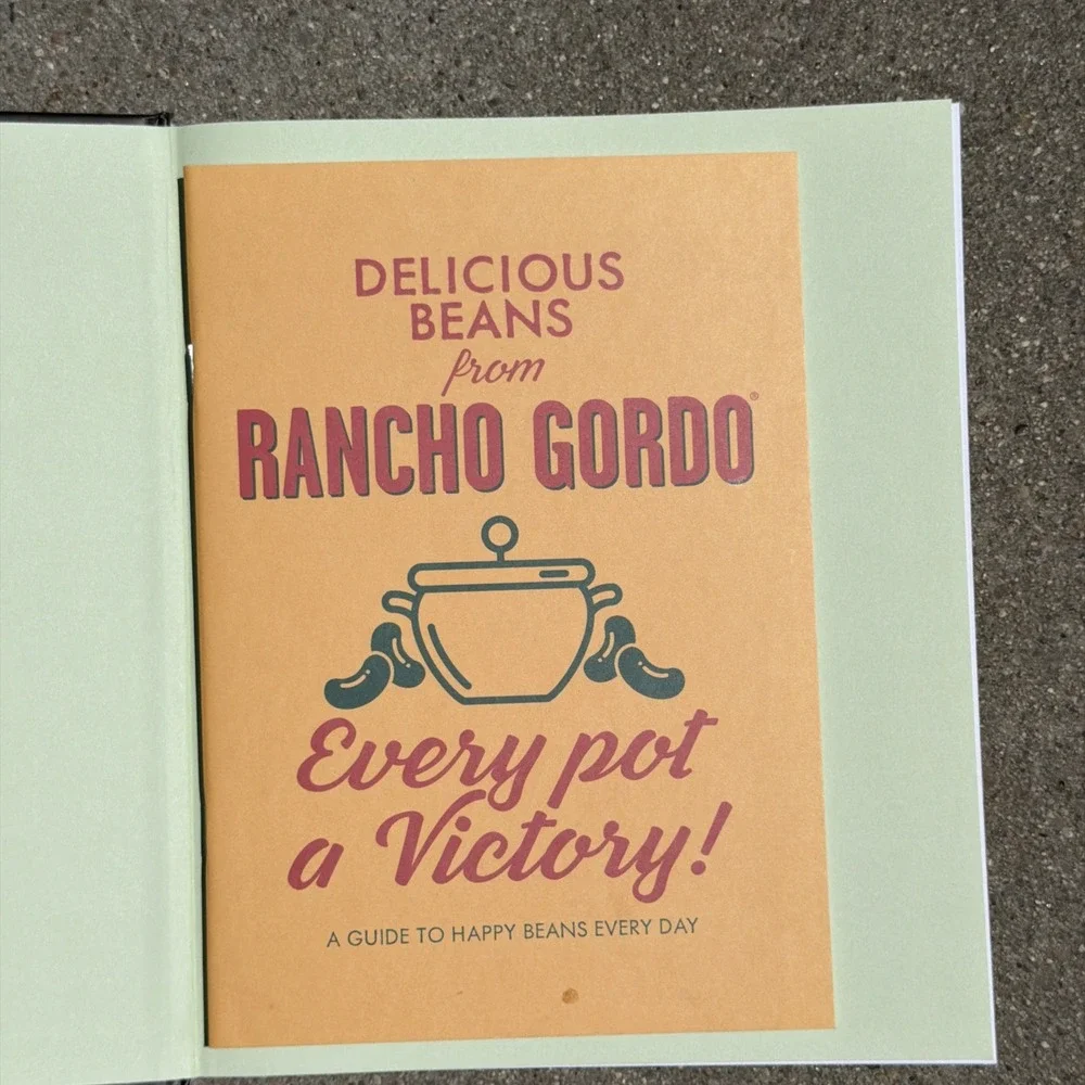 The Rancho Gordo Vegetarian Kitchen Vol 1 Extra Recipe insert Sando Newberry